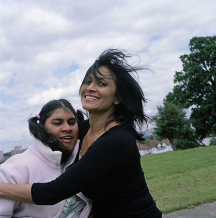 Rose Fernandez and daughter Crystal