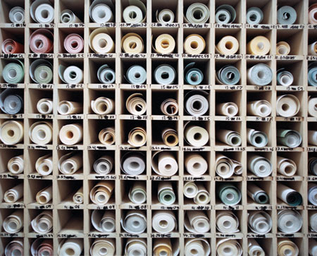 Farrow & Ball wallpaper and paint factory, Dorset UK