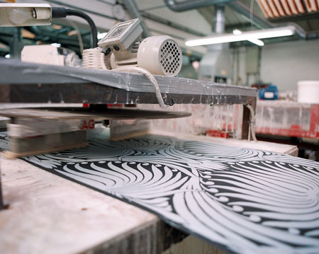 Farrow & Ball wallpaper and paint factory, Dorset UK